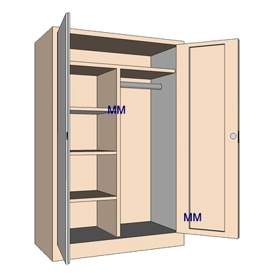 Locker acero inoxidable 9 puestos